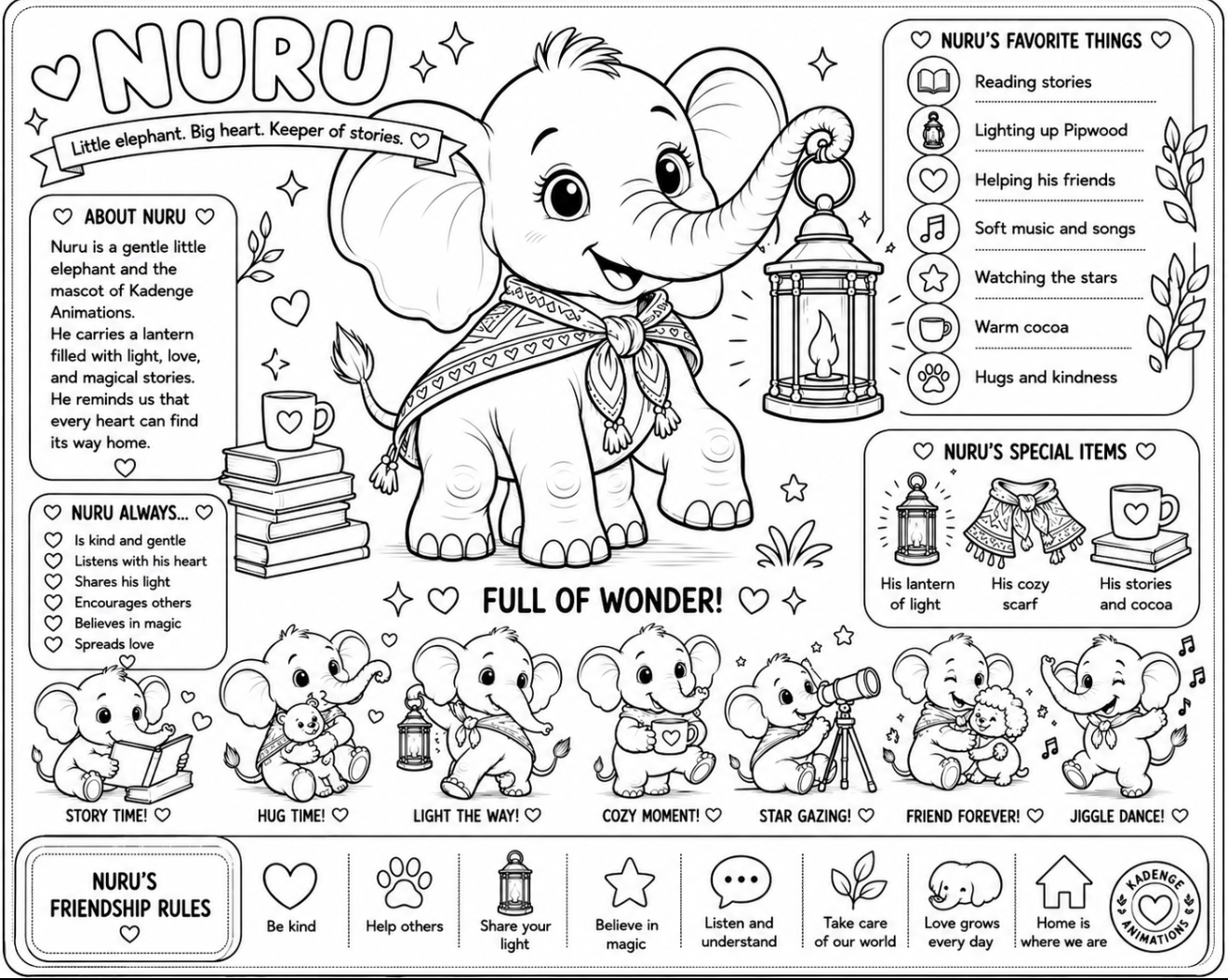 Nuru coloring page preview